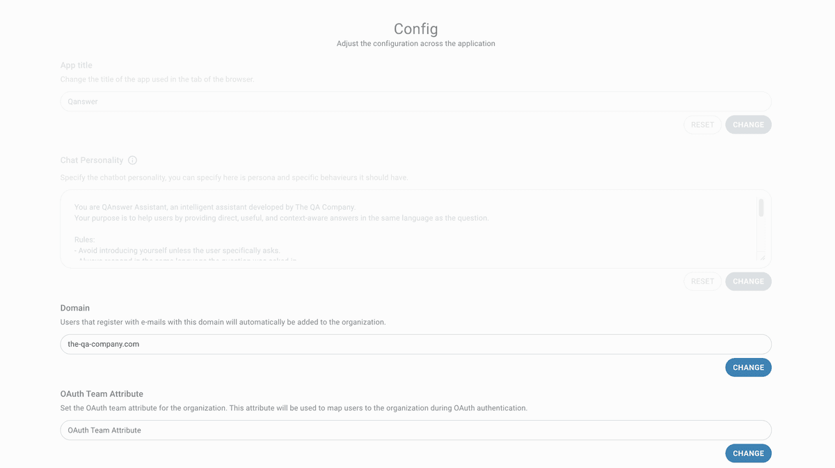 config page auto assignment