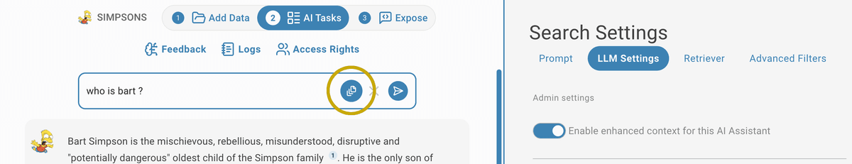 Enhance Context Search Task