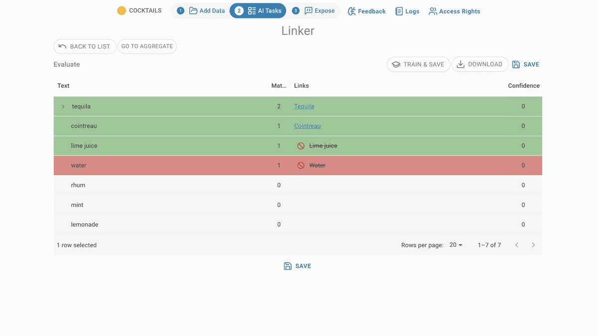 linker evaluate
