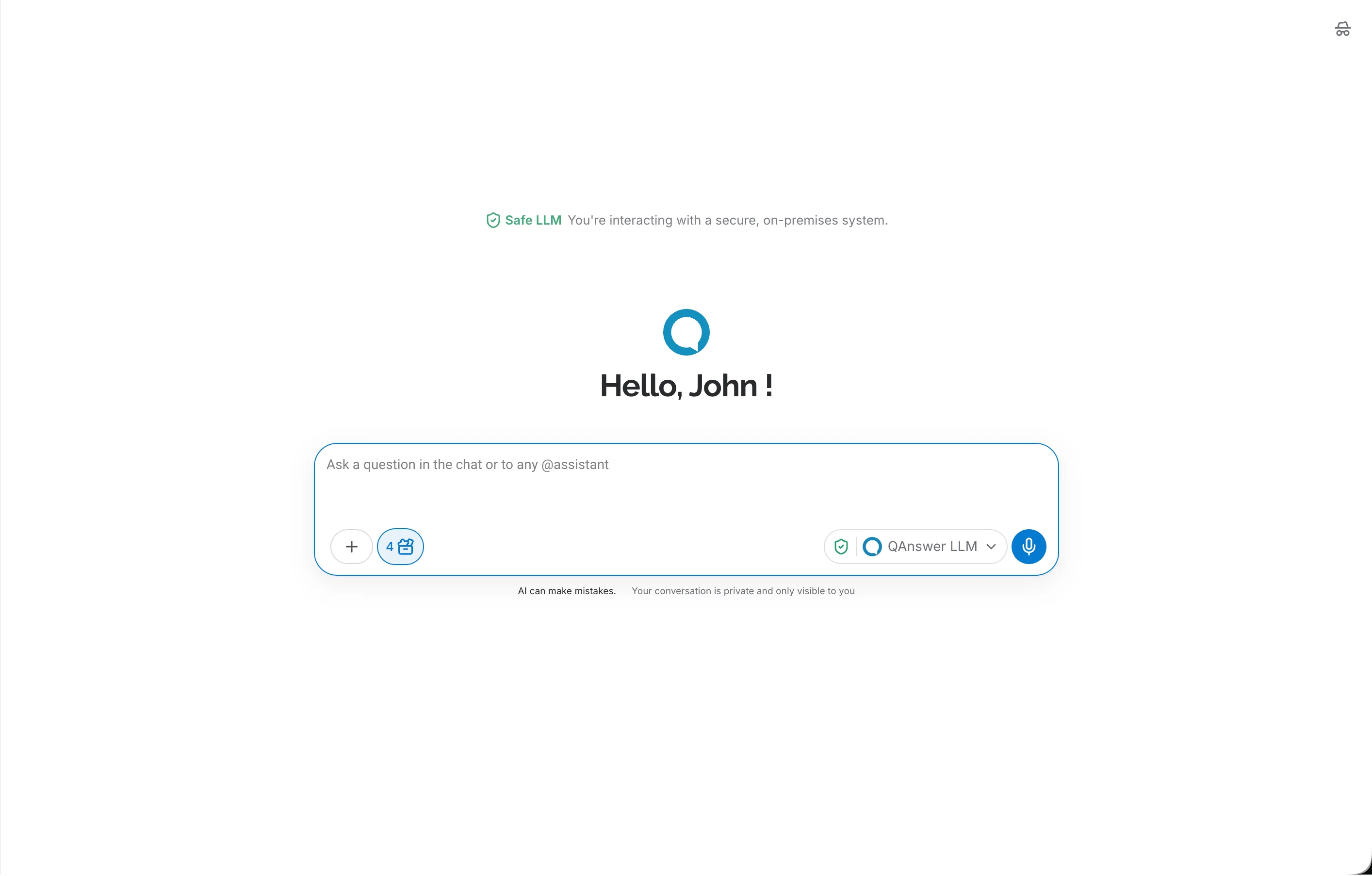chat LLM secure model banner