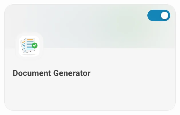 The Document Generator server card