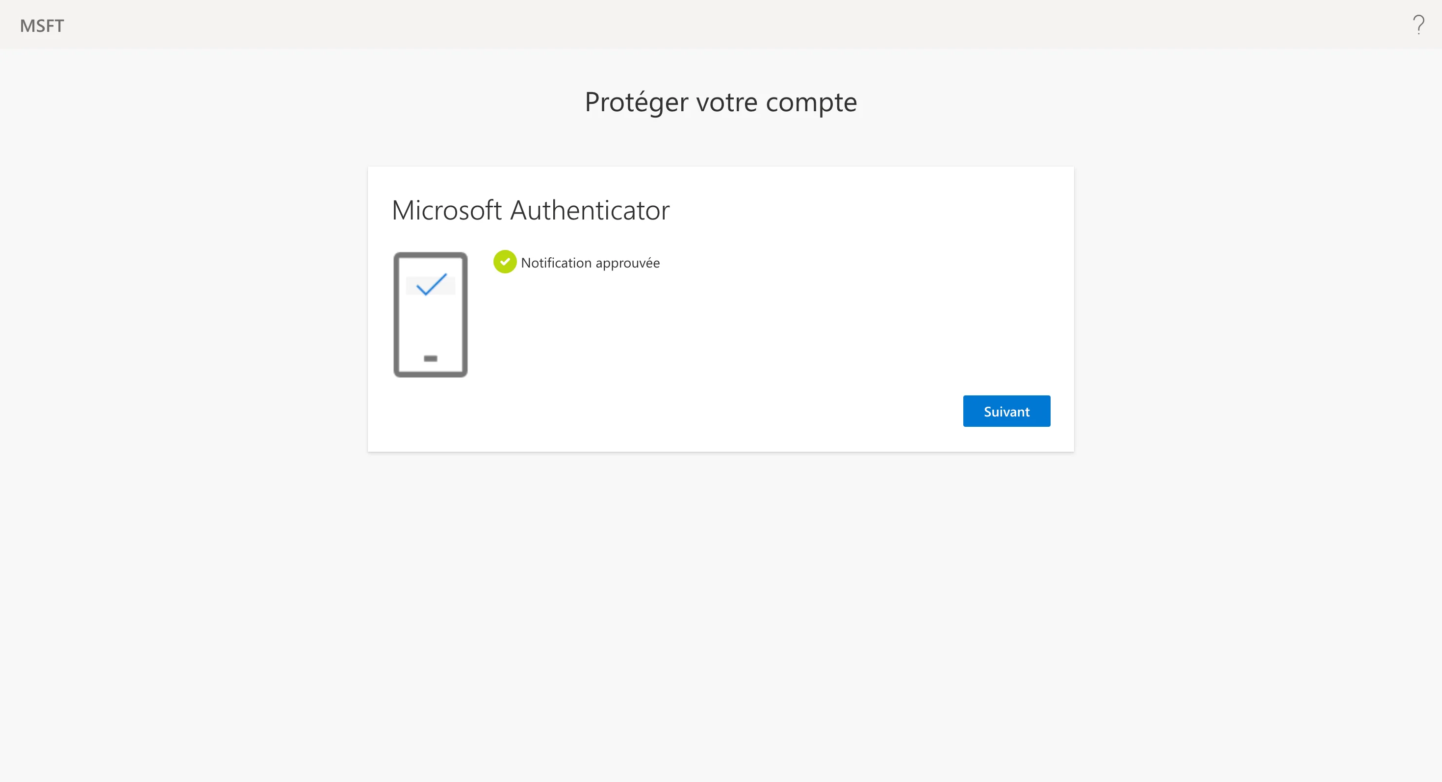 Notification approved