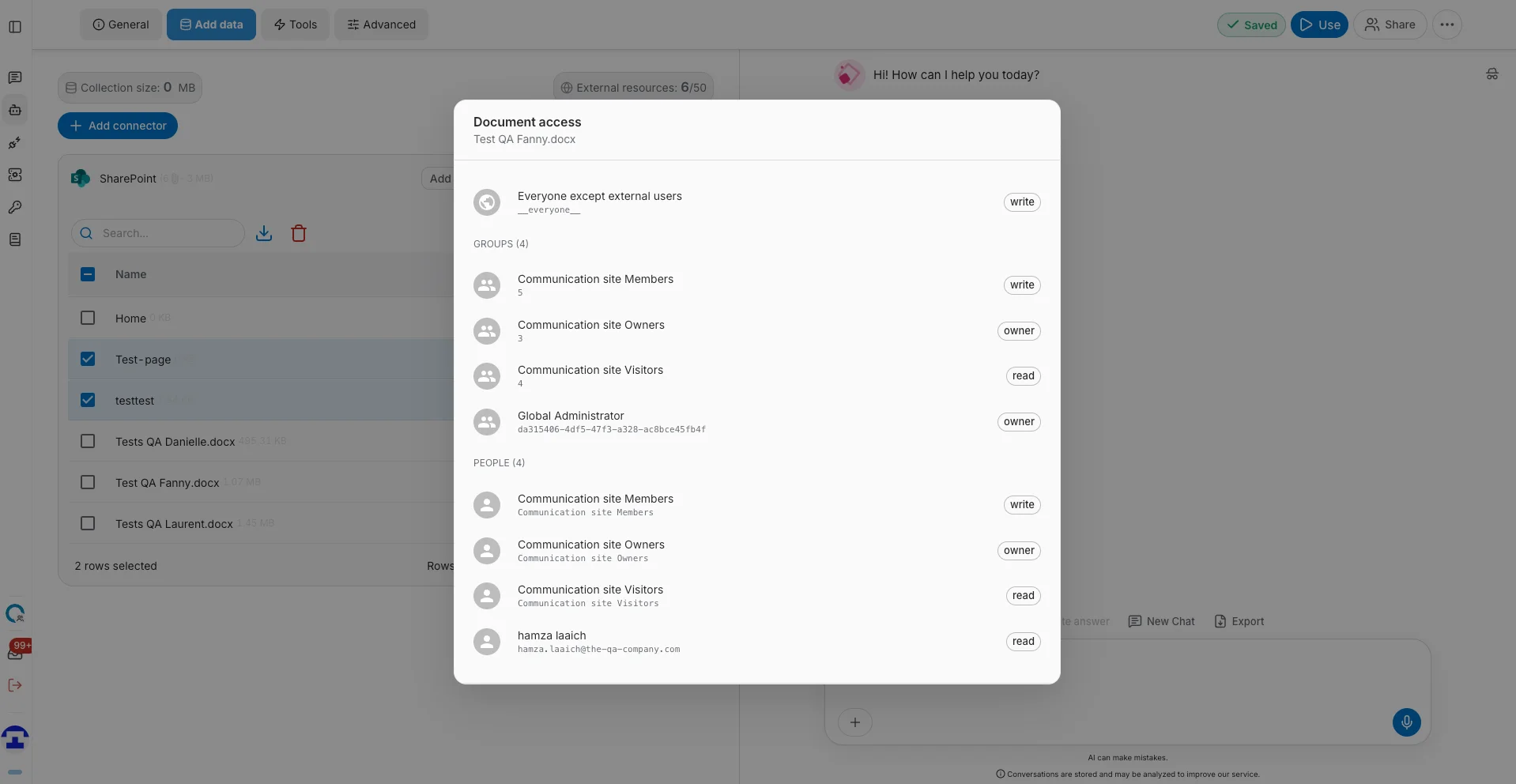 document access - owners only